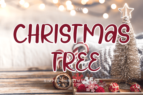 Christmas Tree Font Poster 1