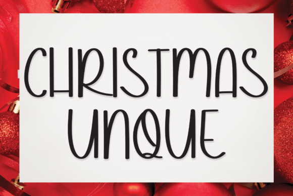 Christmas Unque Font Poster 1