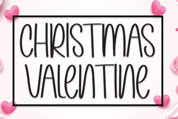 Christmas Valentine Font Poster 1