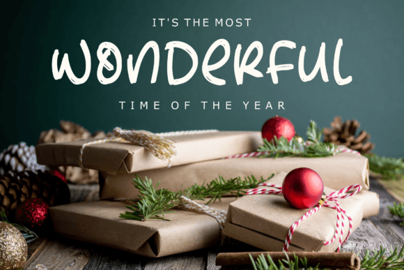 Christmassy Font Poster 10