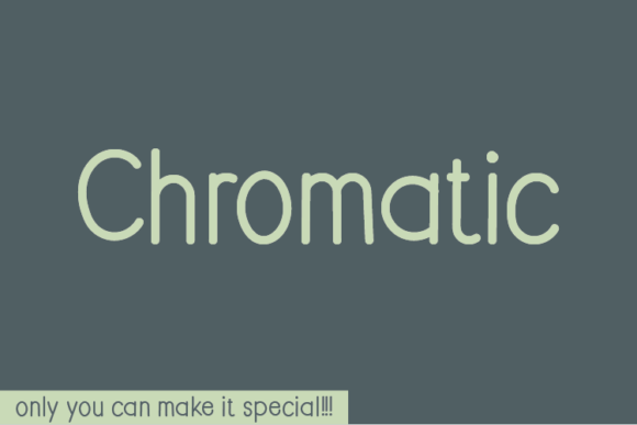 Chromatic Font Poster 1