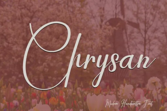 Chrysan Font Chrysan Font Poster 1