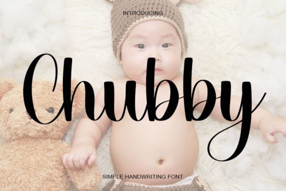 Chubby Font Poster 1