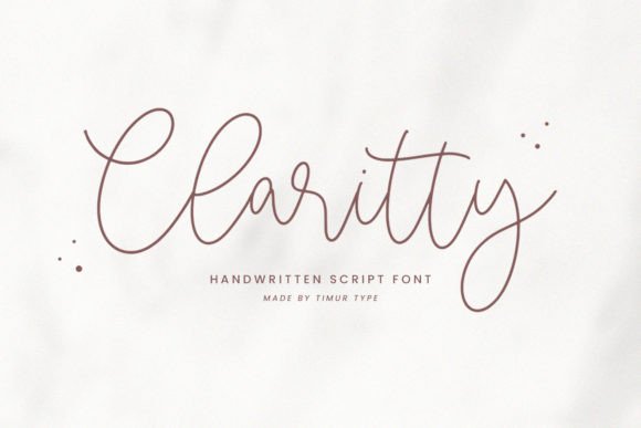 Claritty Font Poster 1