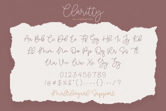Claritty Font Poster 6
