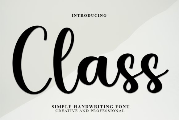 Class Font Poster 1