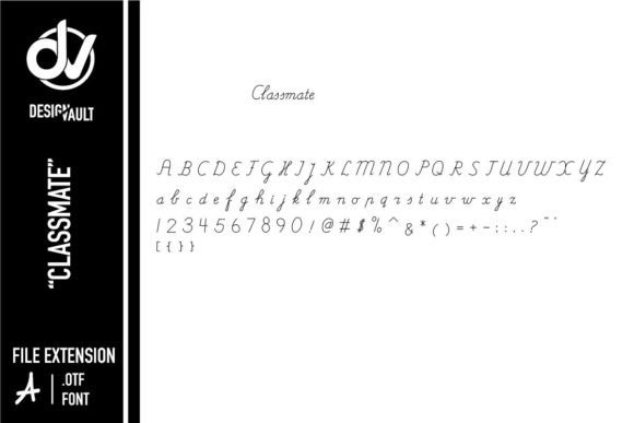 Classmate Font Poster 2