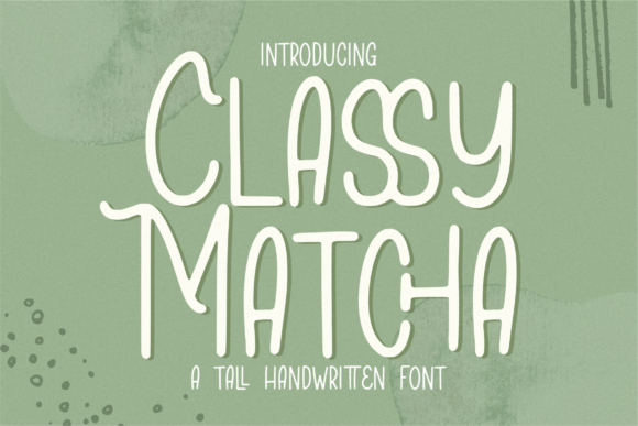 Classy Matcha Font Poster 1