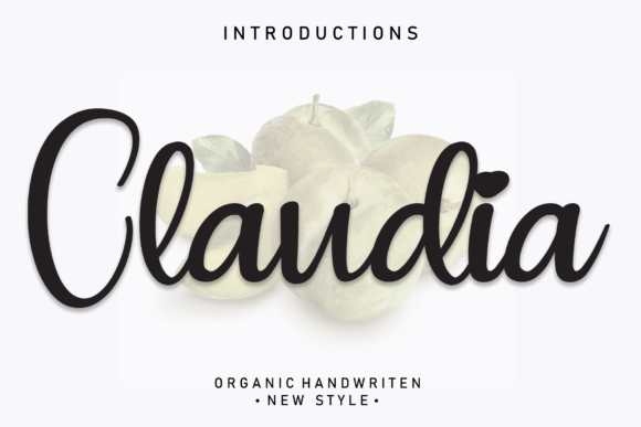 Claudia Font Poster 1