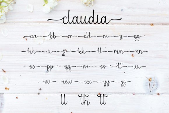 Claudia Font Poster 6