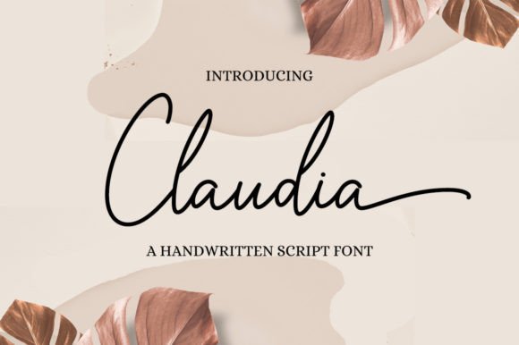 Claudia Font Poster 1