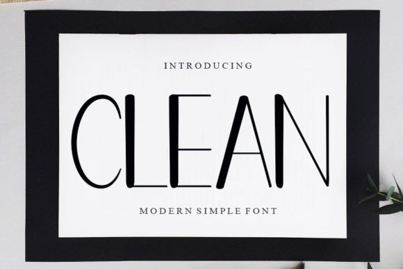 Clean Font Poster 1