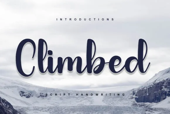 Climbed Font Climbed Font Poster 1