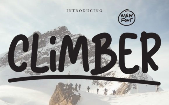 Climber Font Poster 1