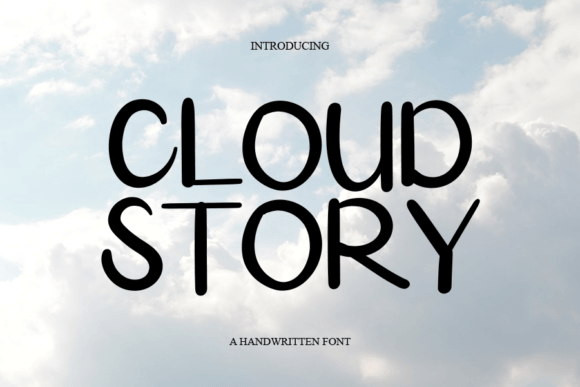 Cloud Story Font Poster 1