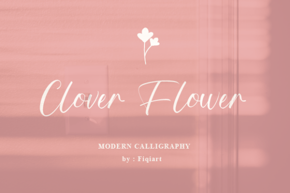 Clover Flower Font