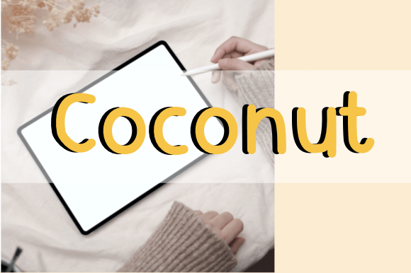 Coconut Font Poster 1