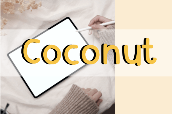 Coconut Font Coconut Font Poster 1