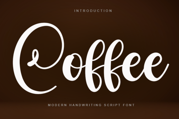 Coffee Font Poster 1