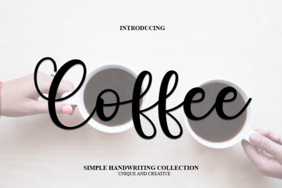 Coffee Font Poster 1