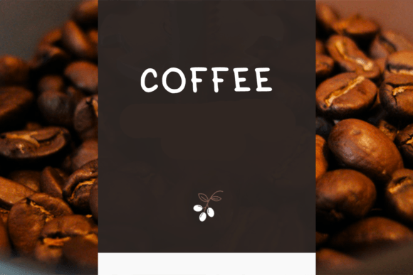 Coffee Font Poster 1