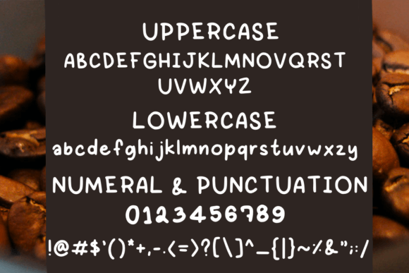 Coffee Font Poster 3