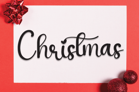 Coffee Christmas Font Poster 3
