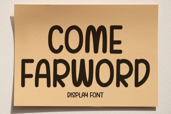 Come Farword Font Poster 1
