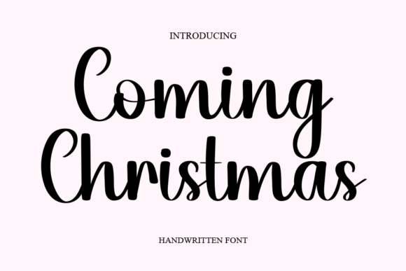 Coming Christmas Font Poster 1