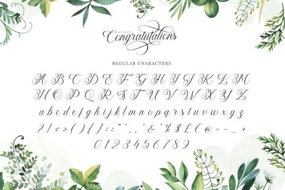 Congratulations Font Poster 6