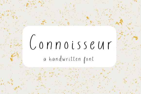 Connoisseur Font Poster 1