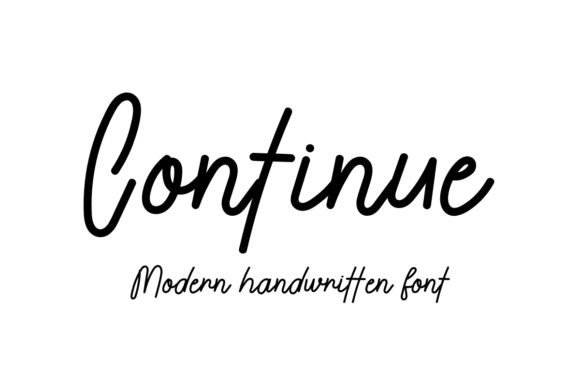 Continue Font