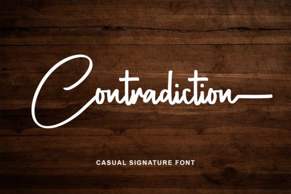 Contradiction Font Poster 1