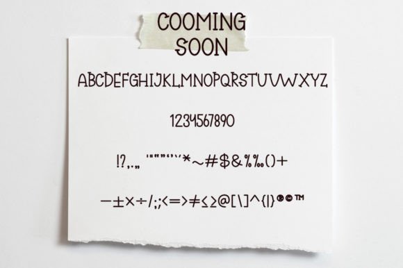 Cooming Soon Font Poster 6