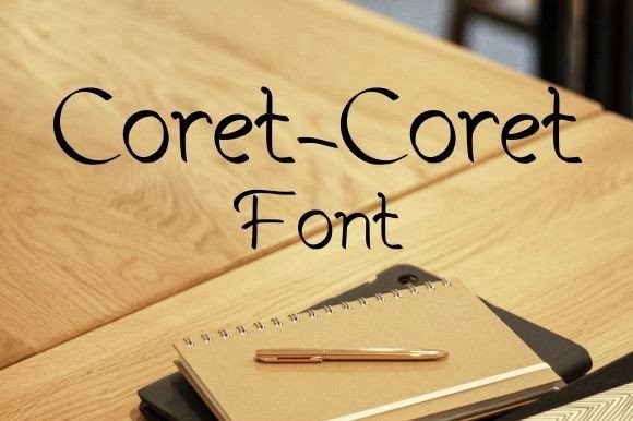 Coret Coret Font Poster 1