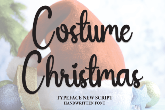 Costume Christmas Font Poster 1