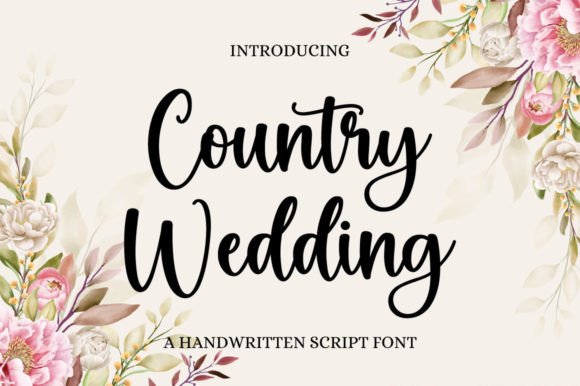 Country Wedding Font