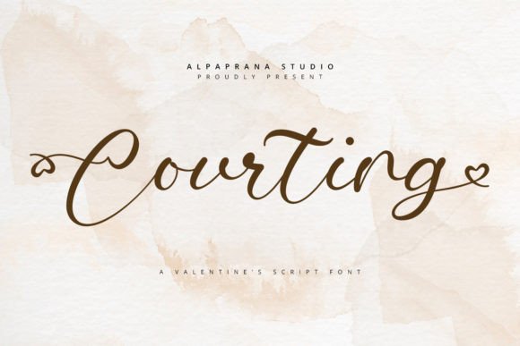 Courting Font Poster 1