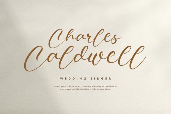 Courting Font Poster 2