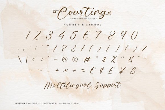 Courting Font Poster 9