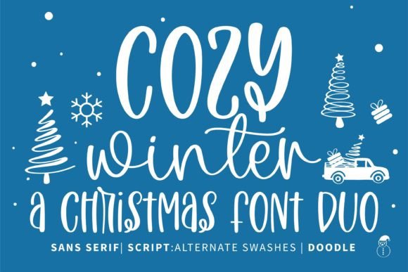 Cozy Winter Duo Font Poster 1