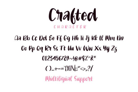 Crafted Font Poster 2