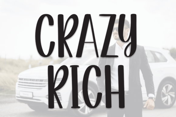 Crazy Rich Font Poster 1
