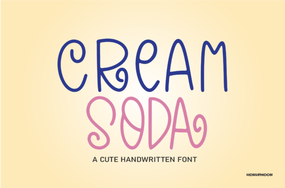 Cream Soda Font Cream Soda Font Poster 1