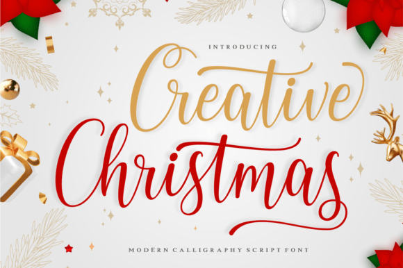 Creative Christmas Font Poster 1