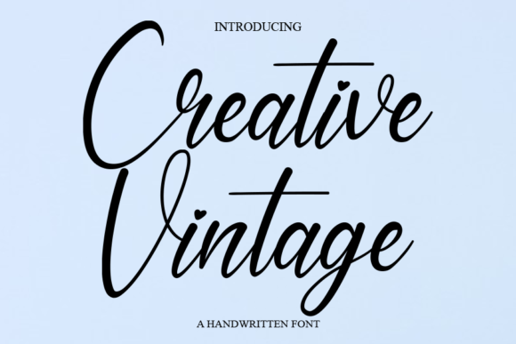 Creative Vintage Font Poster 1