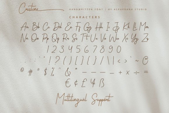 Cristine Font Poster 12