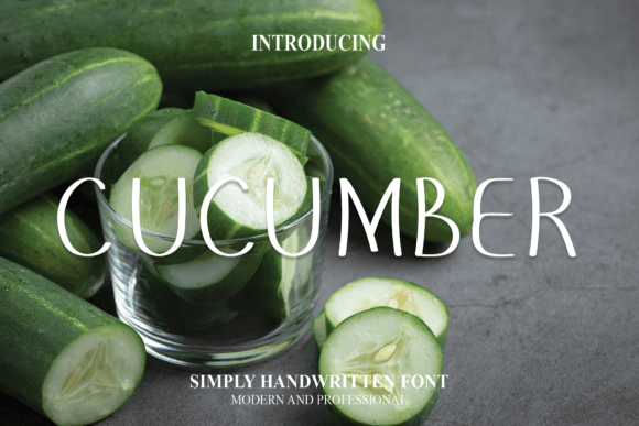 Cucumber Font Poster 1