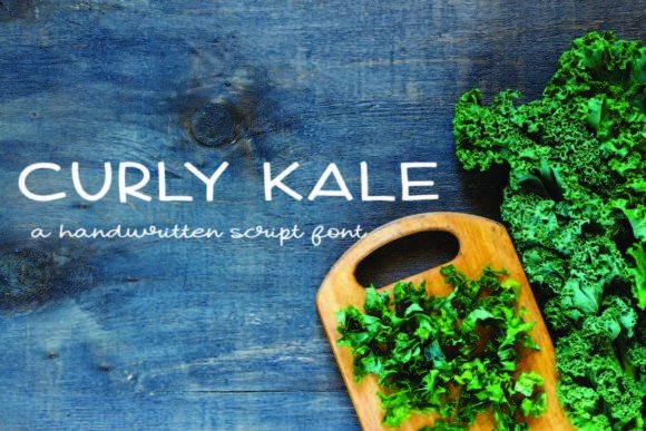 Curly Kale Font Poster 1