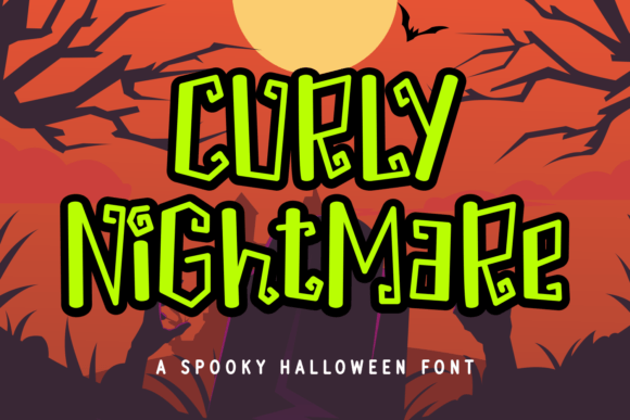 Curly Nightmare Font Poster 1
